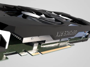 GPU Nvidia RTX 2060 3D Model
