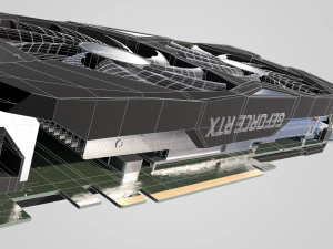 GPU Nvidia RTX 2060 3D Model