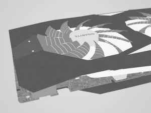 GPU Nvidia RTX 2060 3D Model