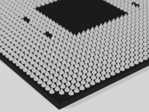 CPU AMD 2700X 3D Model