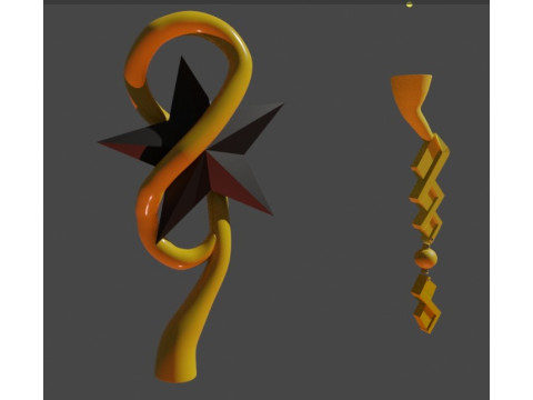 MIMIETE STAFF SAILOR MOON 3D Print Model