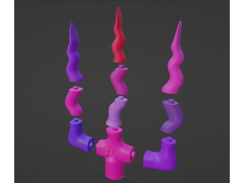 ELMAS TRIDENT KOBAYASHI-SAN CHI NO MAID DRAGON 3D-printmodel