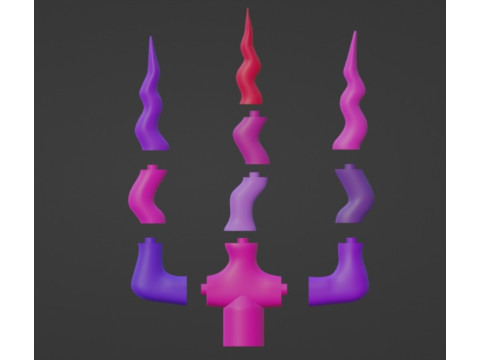 ELMAS TRIDENT KOBAYASHI-SAN CHI NO MAID DRAGON 3D-printmodel