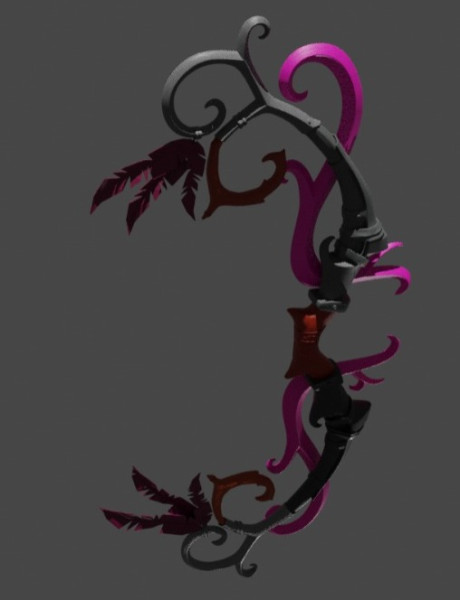 TYRANDE WHISPERWIND BOW QUIVER WORLD OF WARCRAFT 3D प्रिंट मॉडल .c4d .max .obj .3ds .fbx .stl .blend 