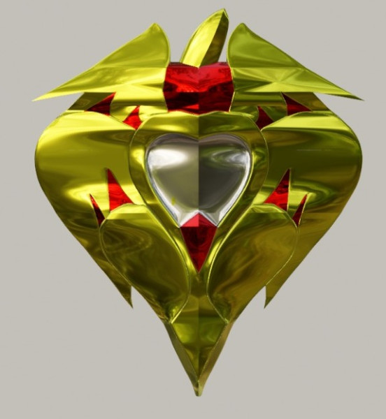 CHARLIE MORNINGSTAR APPLE SHIELD HAZBIN HOTEL 3D Print Model .c4d .max .obj .3ds .fbx .stl .blend 