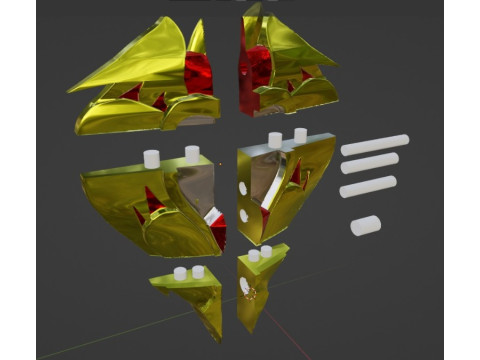 CHARLIE MORNINGSTAR APPLE SHIELD HAZBIN HOTEL 3D Print Model