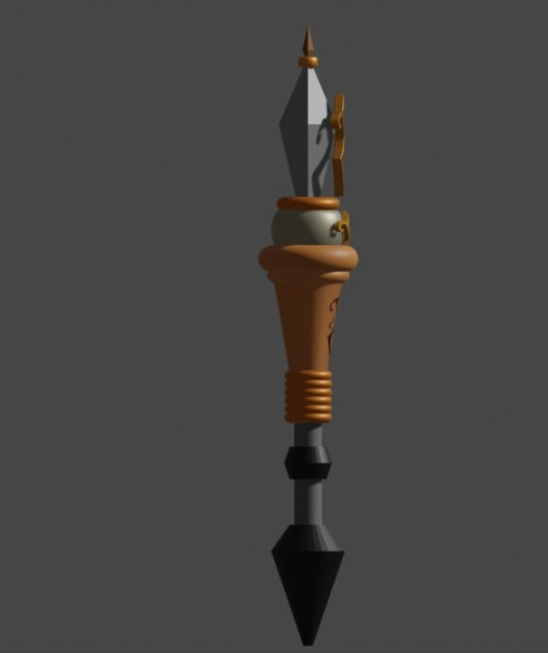 CIEL PHANTOMHIVE STAFF CROWN KUROSHITSUJI Modelo de impresión 3D .c4d .max .obj .3ds .fbx .stl .blend 