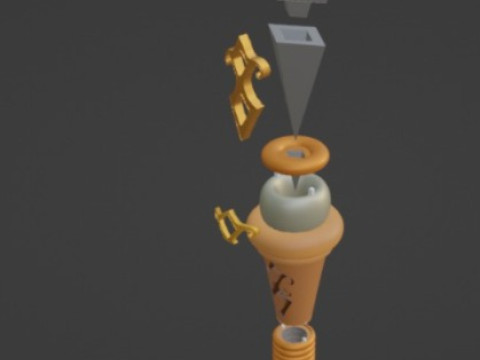 CIEL PHANTOMHIVE STAFF CROWN KUROSHITSUJI Modelo de impresión 3D