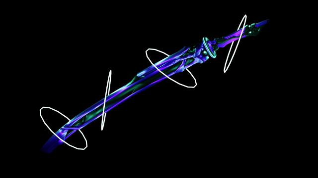 Cyber-Katana 3Dモデル .c4d .max .obj .3ds .fbx .stl .blend 