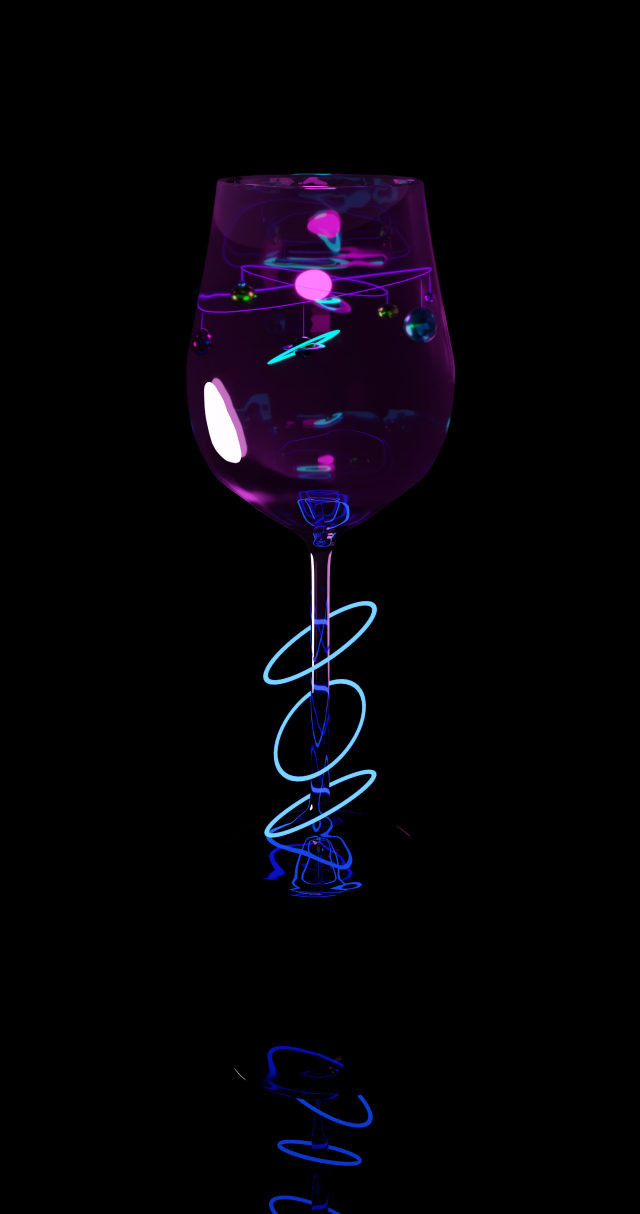 Space goblet 3D Model .c4d .max .obj .3ds .fbx .stl .blend 