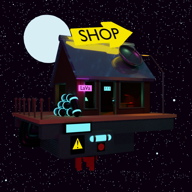 Spacehouse Model 3D .c4d .max .obj .3ds .fbx .stl .blend