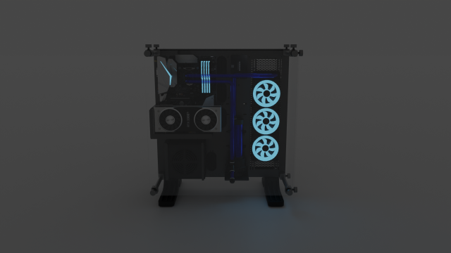 Gaming pc Model 3D .c4d .max .obj .3ds .fbx .stl .blend 