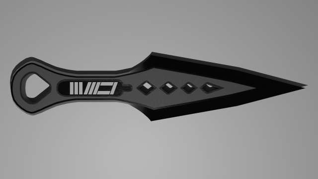 Kunai 3Dモデル .c4d .max .obj .3ds .fbx .stl .blend 