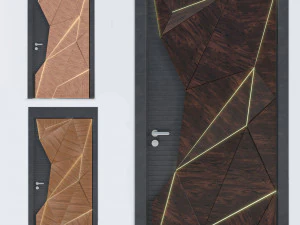 Porta moderna Modello 3D