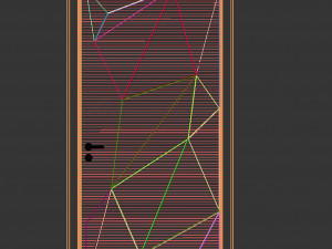 Modern door 3D-Modell