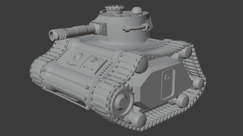 Low poly tank Modèle 3D .c4d .max .obj .3ds .fbx .stl .blend 