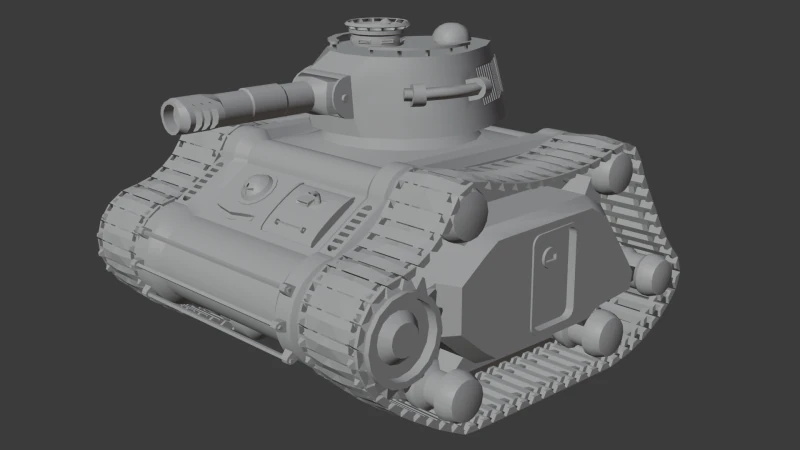 로우 폴리 탱크 3D 모델 .c4d .max .obj .3ds .fbx .stl .blend