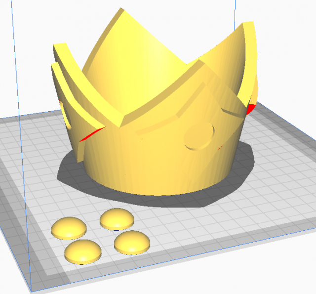 Princess Rosalina Crown 3D 模型 .c4d .max .obj .3ds .fbx .stl .blend