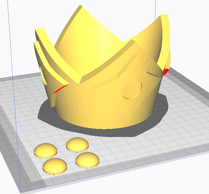 Princess Rosalina Crown 3D Model .c4d .max .obj .3ds .fbx .stl .blend