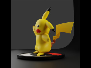 Pikachu from pokemon anime 3D 打印模型