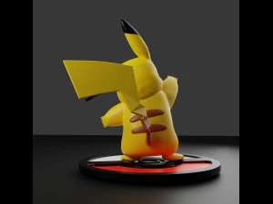 Pikachu from pokemon anime 3D Print Model