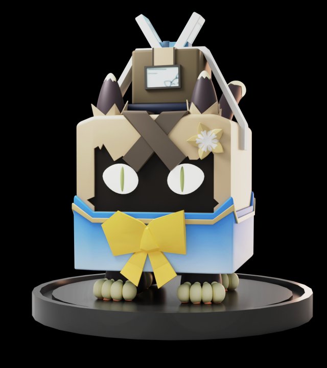 Kirara Genshin Impact 3D Print Model .c4d .max .obj .3ds .fbx .stl .blend 