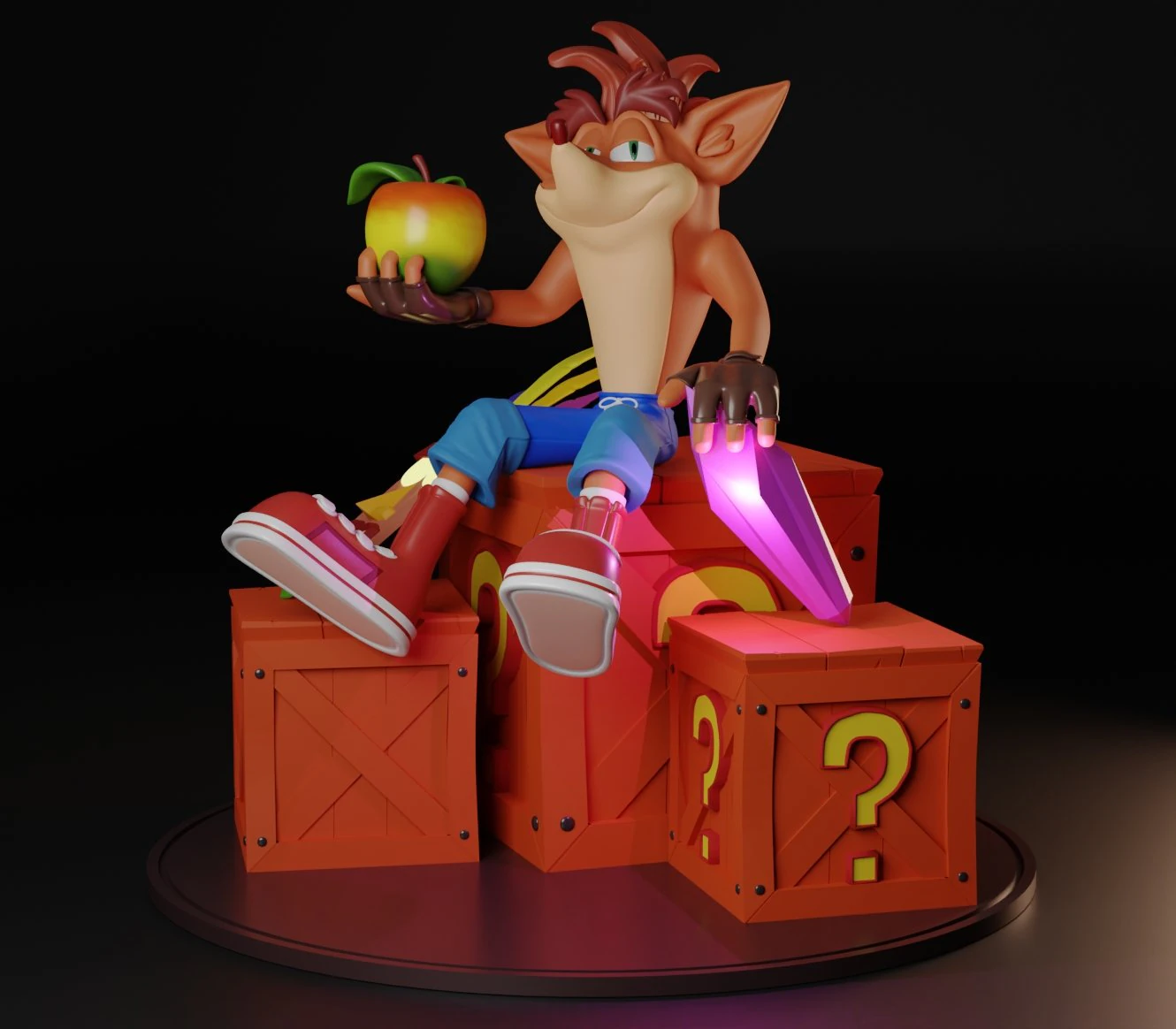 CRASH BANDICOOT 3D Print Model .c4d .max .obj .3ds .fbx .stl .blend