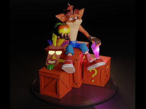 CRASH BANDICOOT Model Cetak 3D