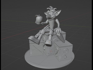 CRASH BANDICOOT Model Cetak 3D