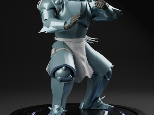 Alphonse Elric from anime Fullmetal Alchemist Modèles 3D en vedette