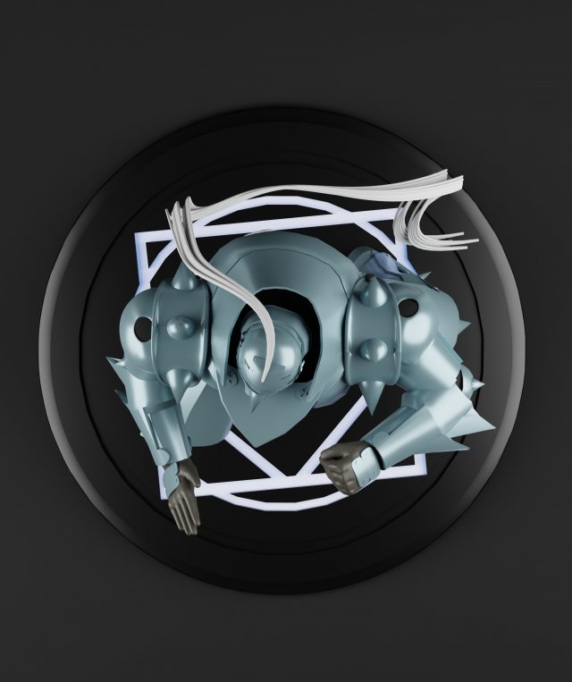 Alphonse Elric From Anime Fullmetal Alchemist 3D Принт Модель In.