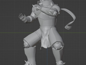 Alphonse Elric from anime Fullmetal Alchemist 3D-Druckmodell