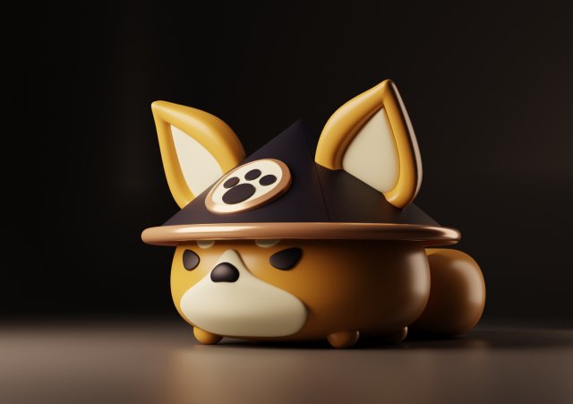 Goro Dog Jewelry Box Genshin Impact Modèles 3D en vedette .c4d .max .obj .3ds .fbx .stl .blend 
