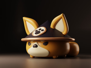 Goro Dog Jewelry Box Genshin Impact 3D Print Model