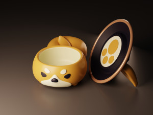 Goro Dog Jewelry Box Genshin Impact Modèles 3D en vedette