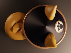 Goro Dog Jewelry Box Genshin Impact Modèles 3D en vedette