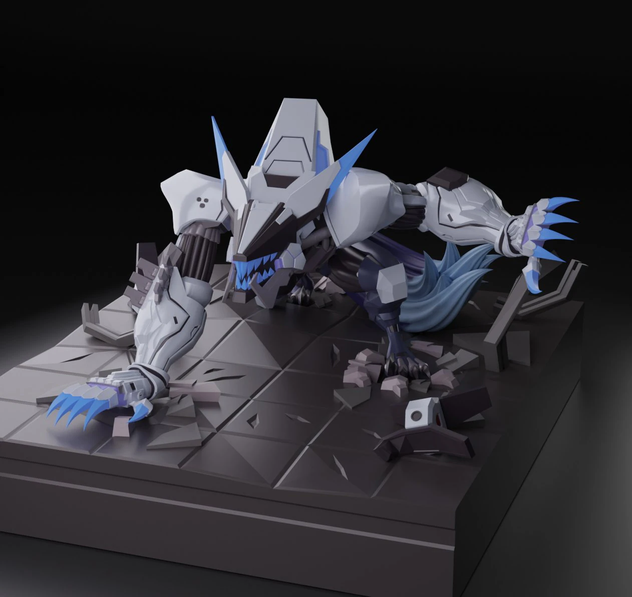 Project Warwick League of Legends 3D Print Model .c4d .max .obj .3ds .fbx .stl .blend 