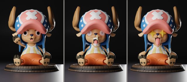 One Piece Tony Tony Chopper Modello di stampa 3D in Animali 3DExport