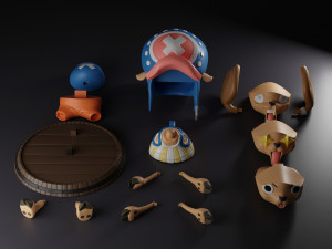 One Piece Tony Tony Chopper 3D Baskı Modeli
