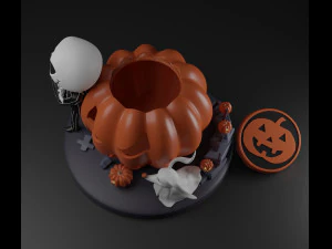 Jack and Zero The Nightmare Before Christmas 3D Print Model