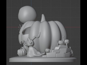 Jack and Zero The Nightmare Before Christmas Model Cetak 3D
