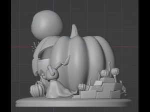 Jack and Zero The Nightmare Before Christmas 3D Print Model