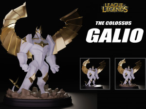 Galio League of Legends Modèles 3D en vedette