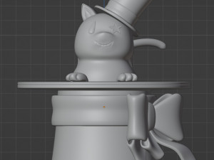 Lyney cat in the hat Jewelry Box Genshin Impact 3D Принт Модель