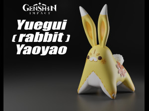 Yaoyao Yuegui Rabbit Genshin Impact 3D Print Model