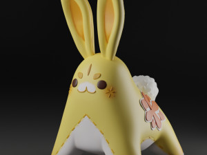 Yaoyao Yuegui Rabbit Genshin Impact 3Dプリントモデル
