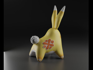 Yaoyao Yuegui Rabbit Genshin Impact 3Dプリントモデル