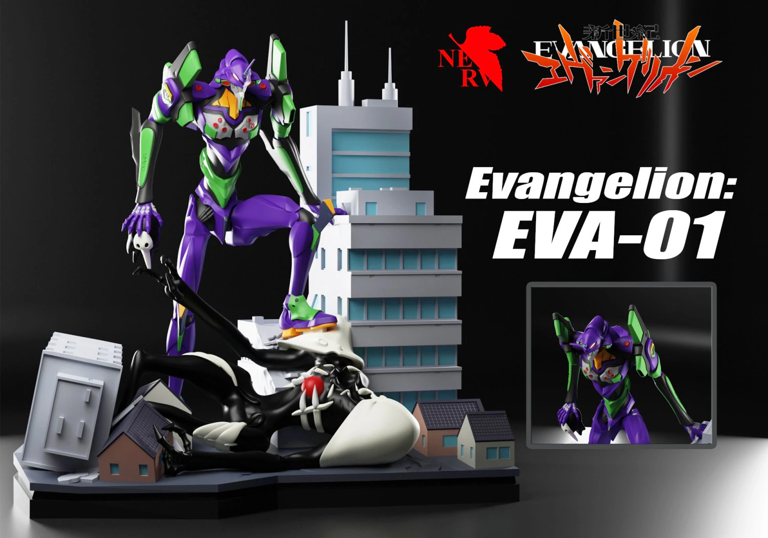 EVA-01 from anime Evangelion 3D Print Model .c4d .max .obj .3ds .fbx .stl .blend 