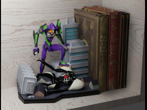 EVA-01 from anime Evangelion 3Dプリントモデル