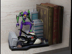 EVA-01 from anime Evangelion 3D Print Model